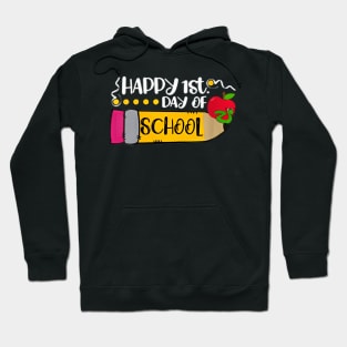 Womens Happy First Day Of School Teachers Students Parents Hoodie